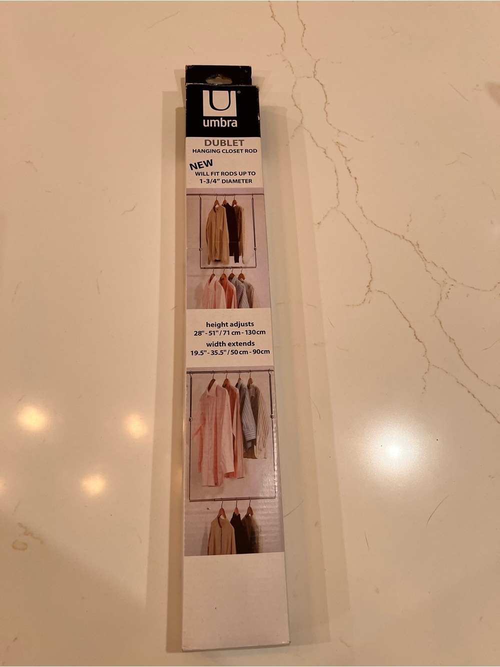 Umbra Dublet Adjustable Hanging Closet Rod Expander